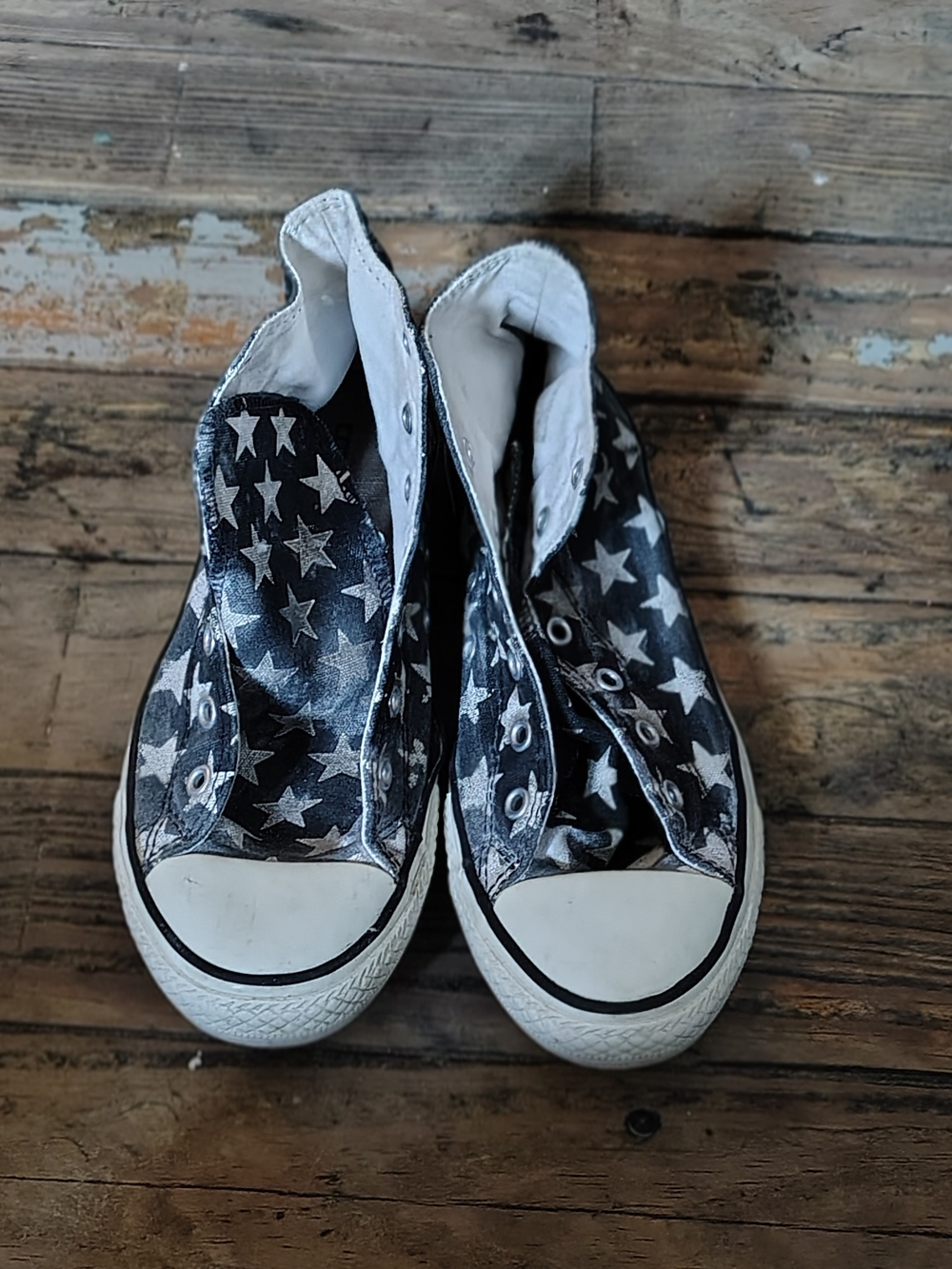 Converse all Stars High-Top Sneakers -Navy And white Size Us 5